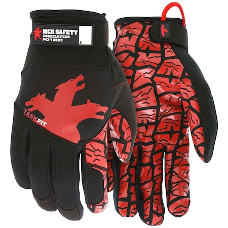 Mcr Safety Gloves, Predator Multi-Task TaskFit Silicone, S PD1900S
